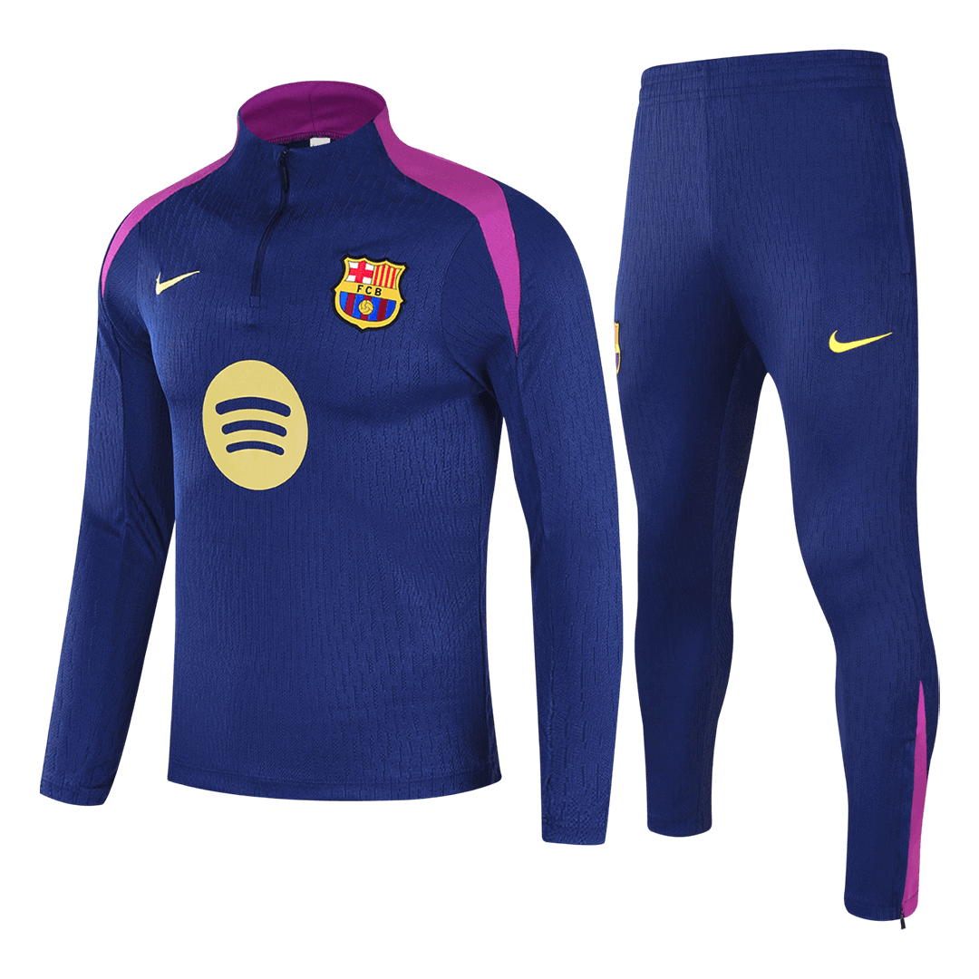 Barcelona Zipper Sweatshirt Kit(Top+Pants) 2025/26 - Soccerdeal