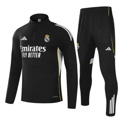 Real Madrid Zipper Sweatshirt Kit(Top+Pants) 2025/26 - Soccerdeal