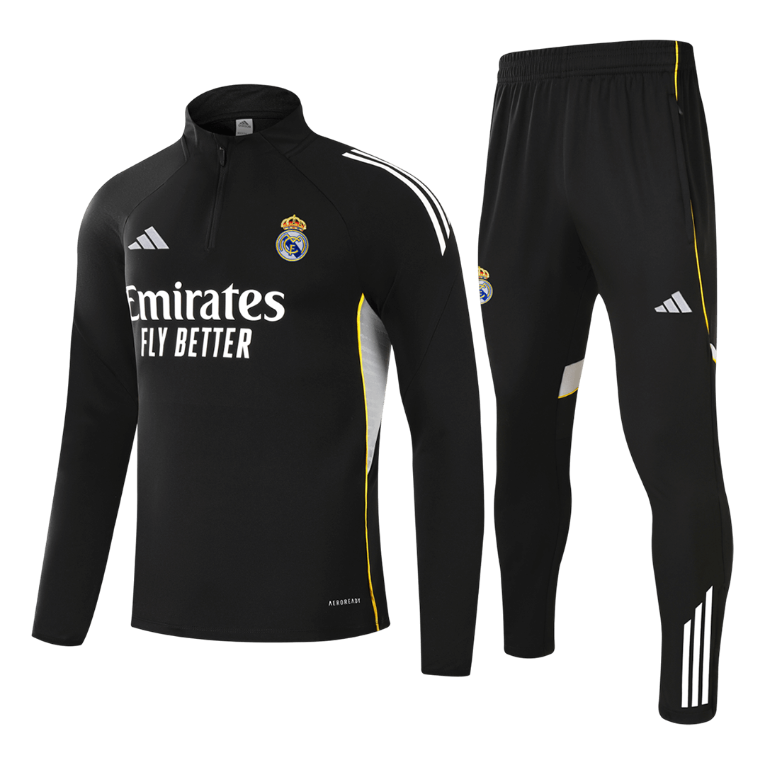 Kid's Real Madrid Zipper Sweatshirt Kit(Top+Pants) 2025/26 - Soccerdeal