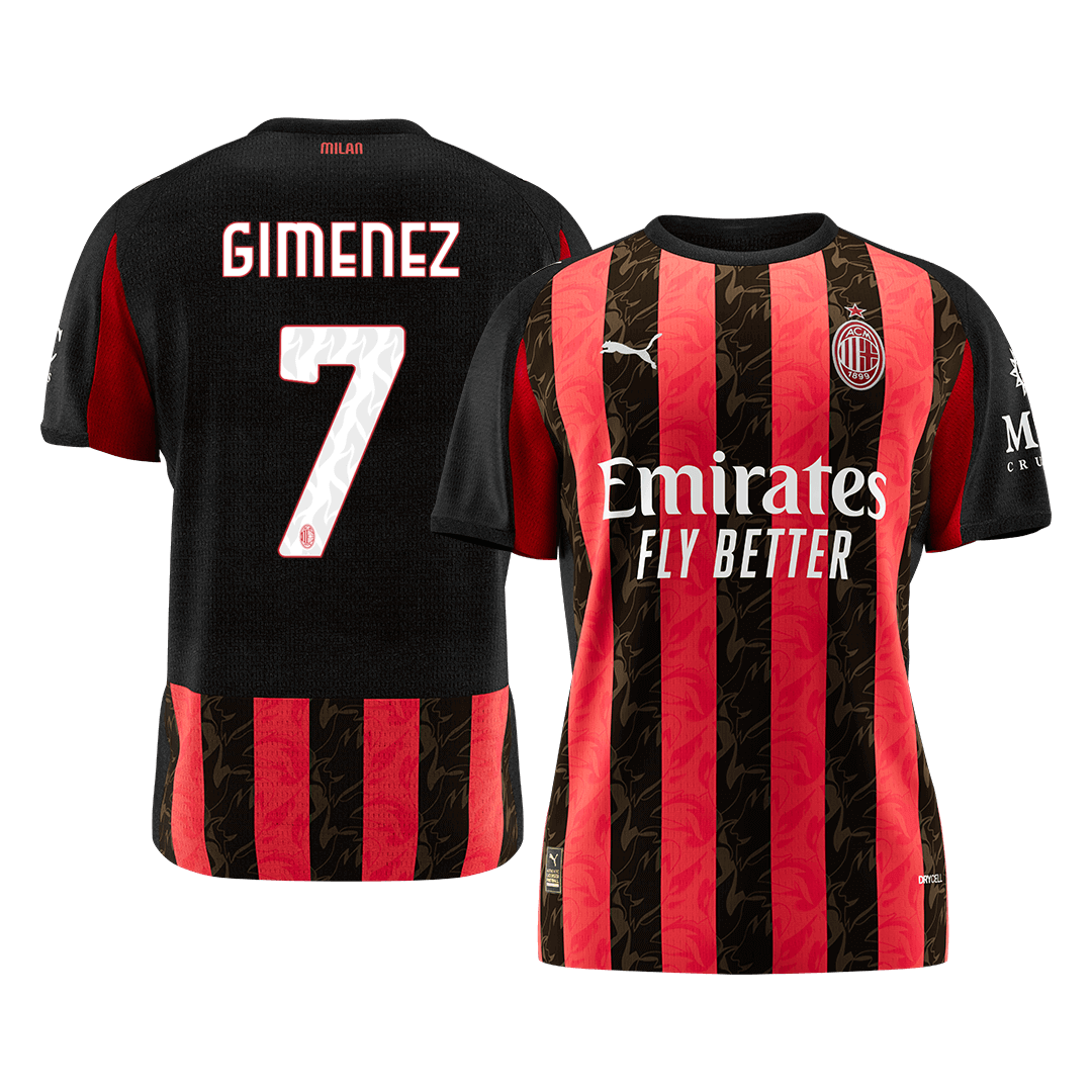 GIMENEZ #7 AC Milan 
 Home Soccer Jersey 2025/26 - Soccerdeal