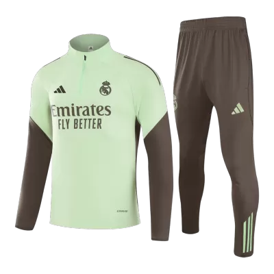 Kid's Real Madrid Zipper Sweatshirt Kit(Top+Pants) 2025/26 - Soccerdeal