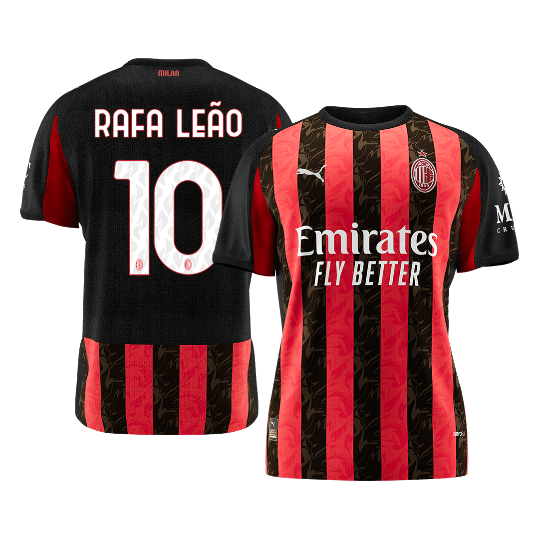 RAFA LEÃO #10 AC Milan 
 Home Soccer Jersey 2025/26 - Soccerdeal