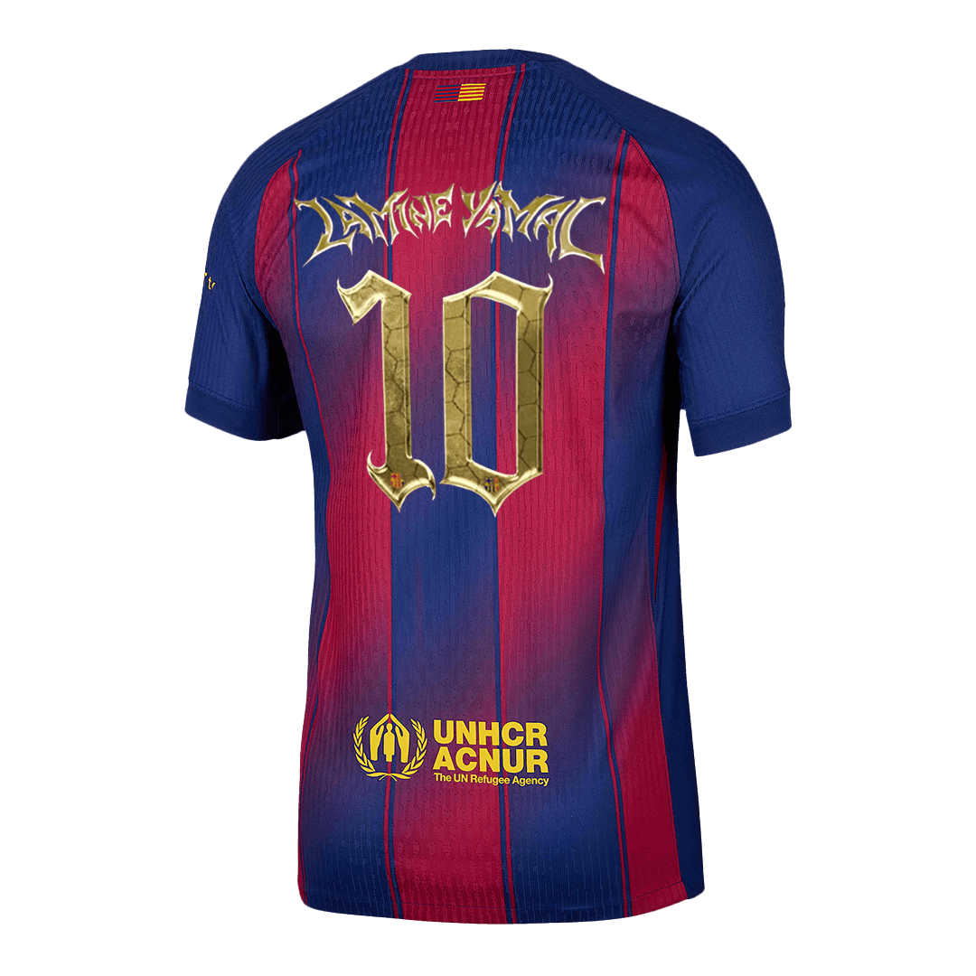 LAMINE YAMAL #10 Barcelona Home Soccer Jersey 2025/26 Player Version - Soccerdeal