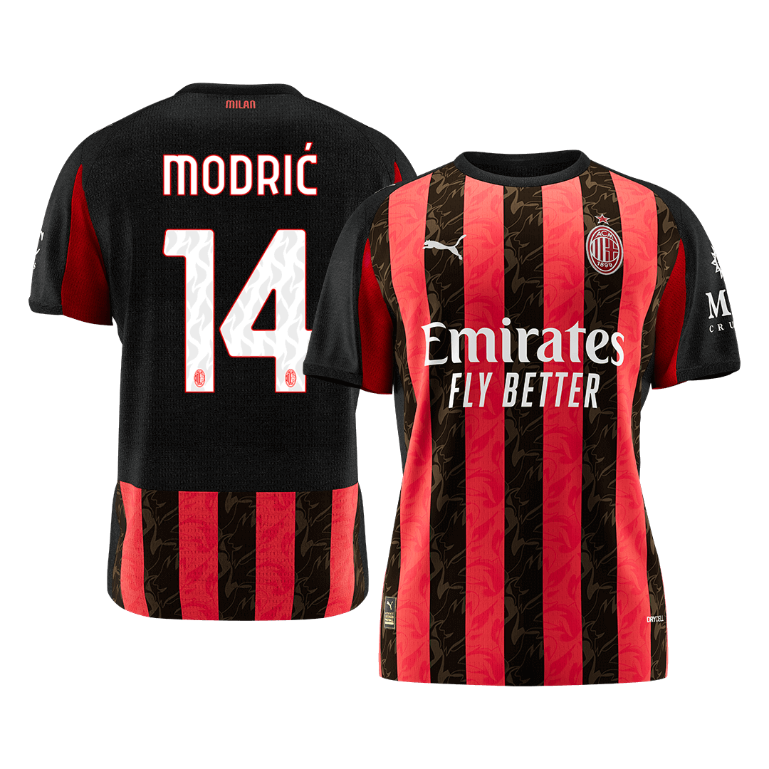 MODRIĆ #14 AC Milan Home Soccer Jersey 2025/26 - Soccerdeal