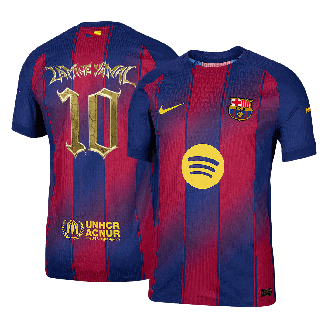 LAMINE YAMAL #10 Barcelona Home Soccer Jersey 2025/26 Player Version - Soccerdeal