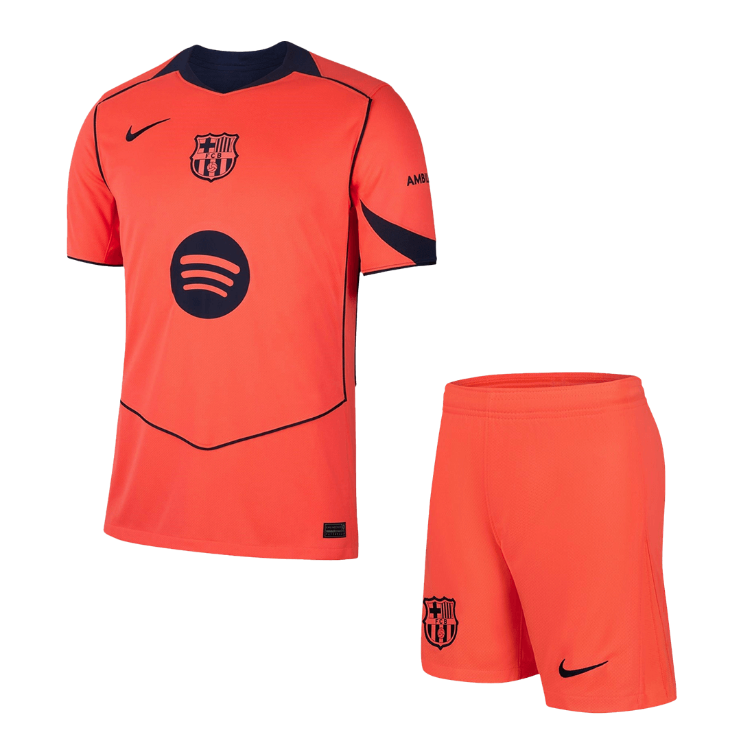 Barcelona Third Away Soccer Jersey Kit(Jersey+Shorts) 2025/26 - Soccerdeal