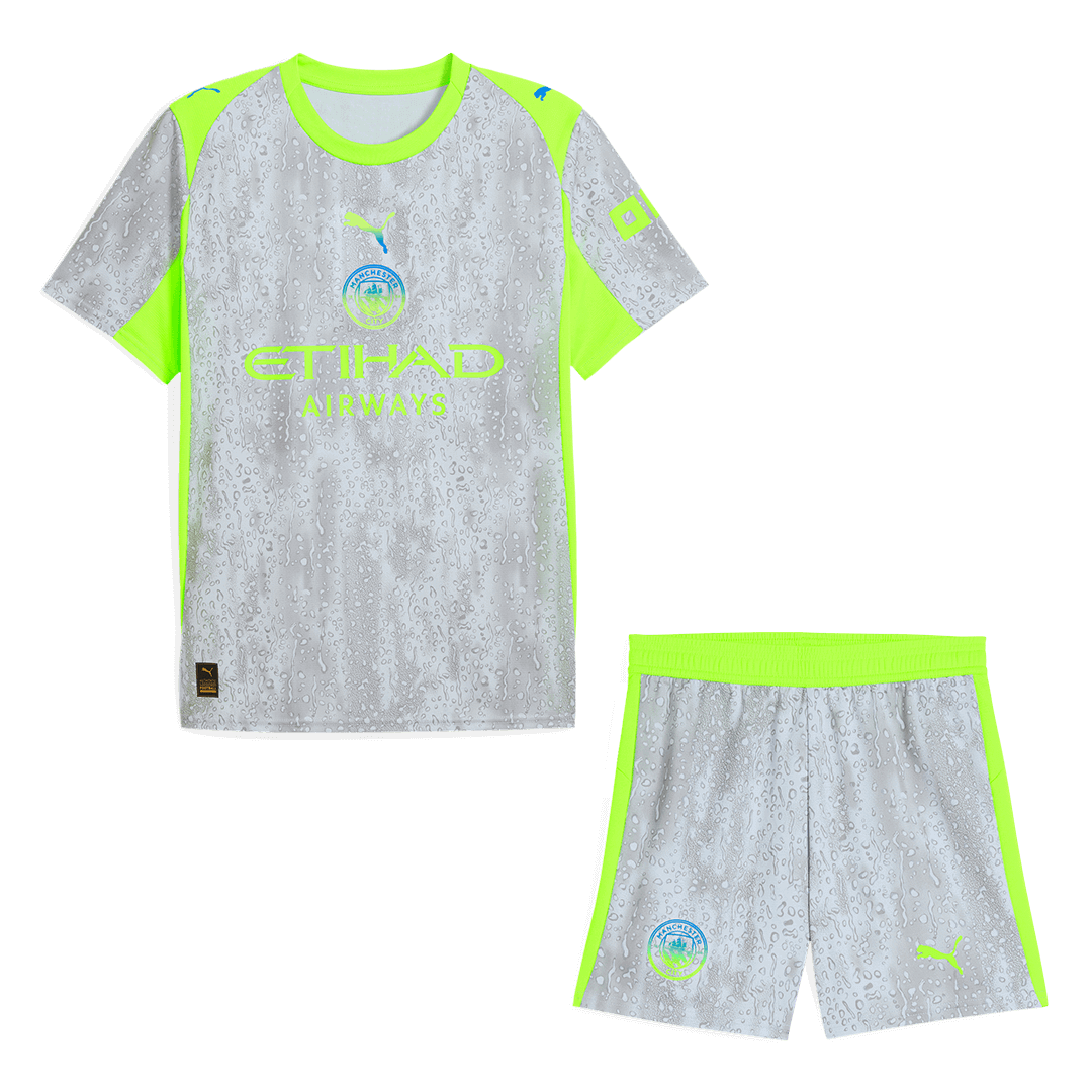 Manchester City Third Away Soccer Jersey Kit(Jersey+Shorts) 2025/26 - Soccerdeal