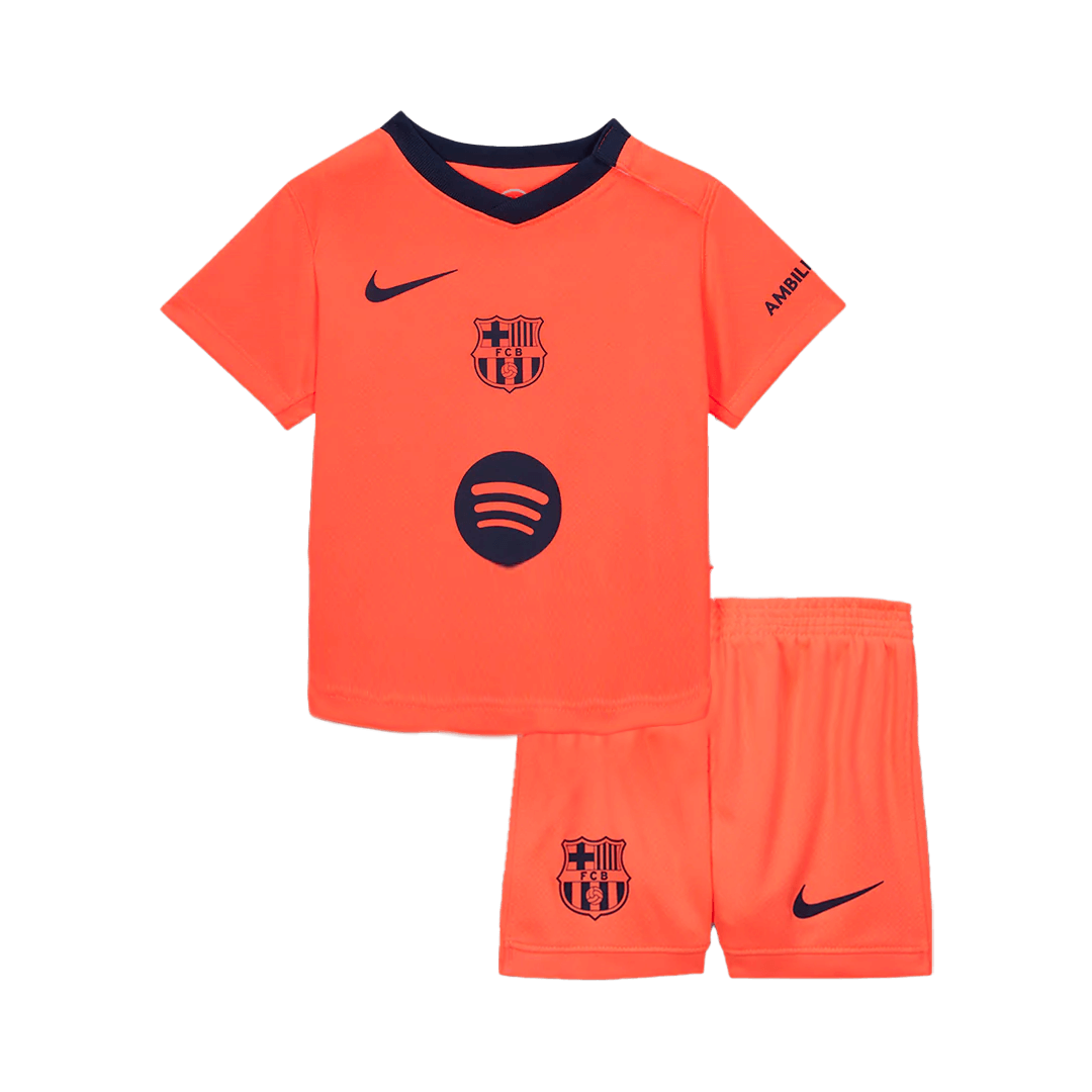 Kid's Barcelona Third Away Soccer Jersey 2025/26 - Soccerdeal