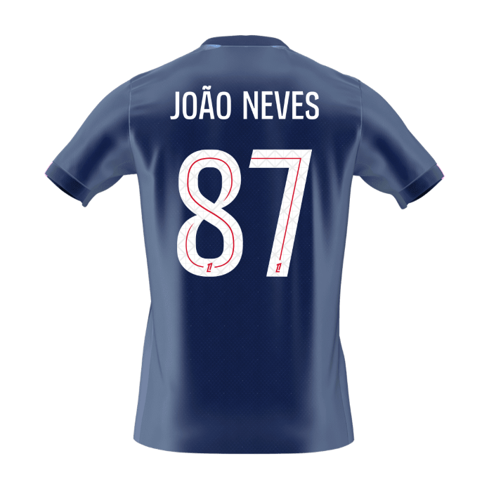JOÃO NEVES #87 PSG Home Soccer Jersey 2025/26 - Soccerdeal