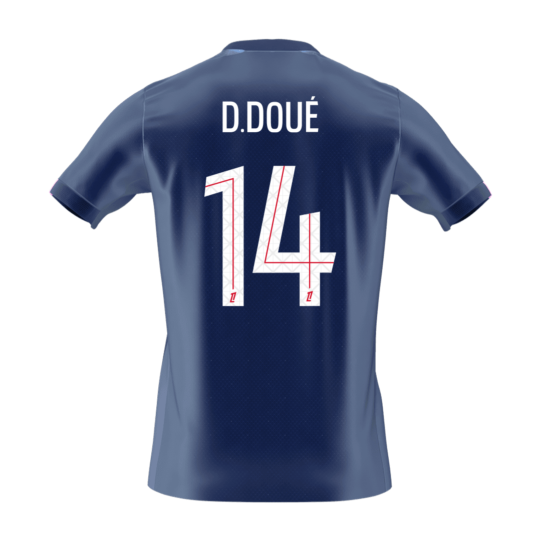 D.DOUÉ #14 PSG Home Soccer Jersey 2025/26 - Soccerdeal