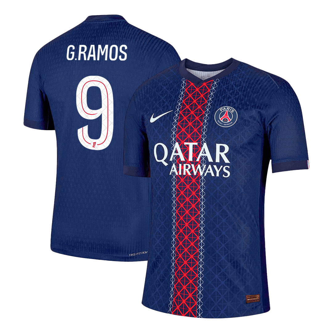 Authentic G.RAMOS #9 PSG Home Soccer Jersey 2025/26 - Soccerdeal