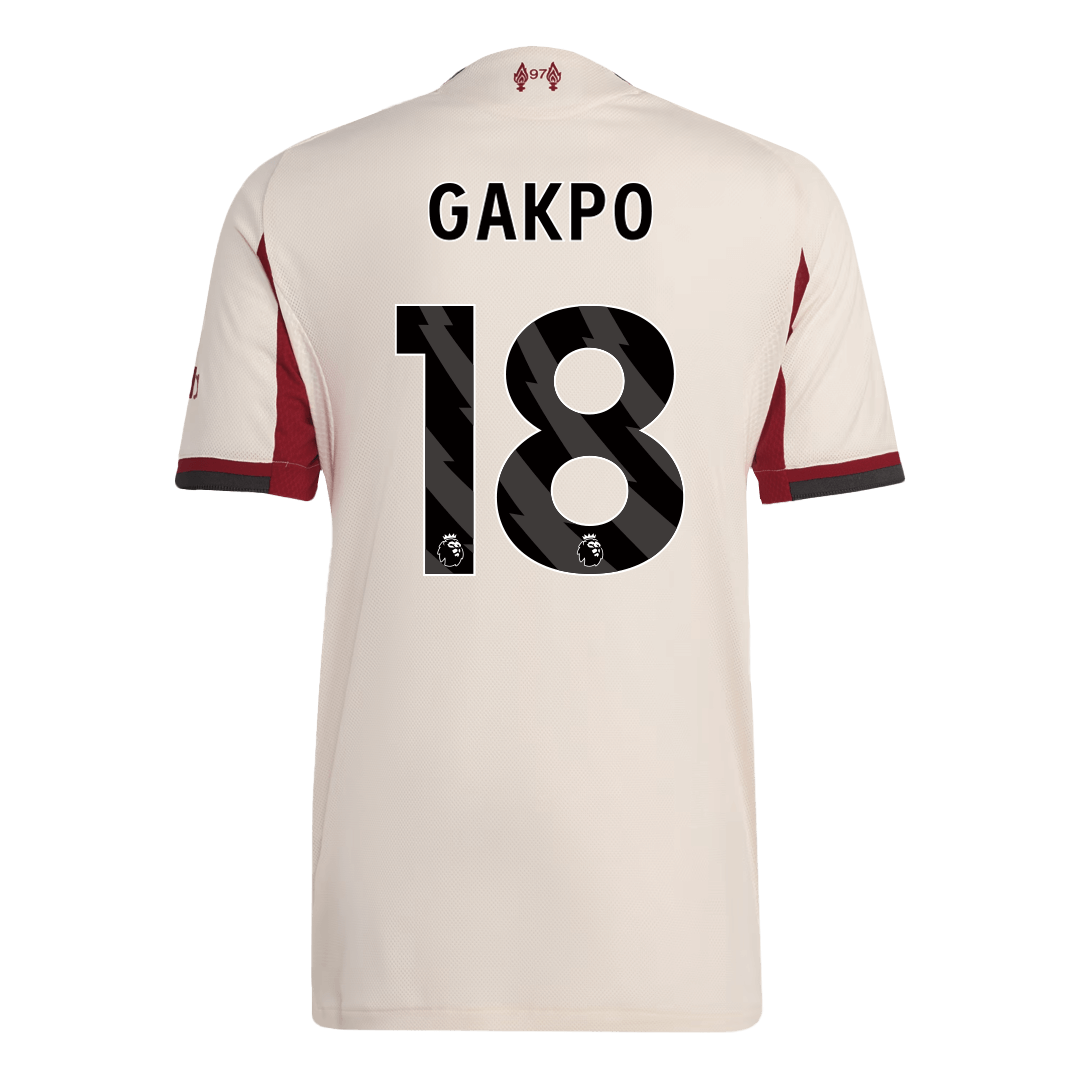 GAKPO #18 Liverpool Away Soccer Jersey 2025/26 Player Version - Soccerdeal