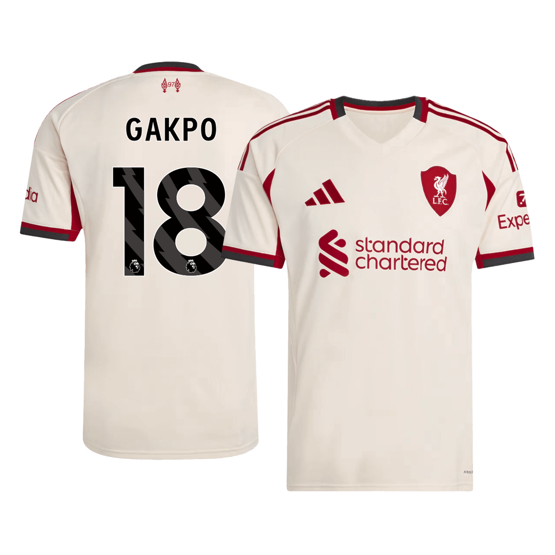 GAKPO #18 Liverpool Away Soccer Jersey 2025/26 - Soccerdeal