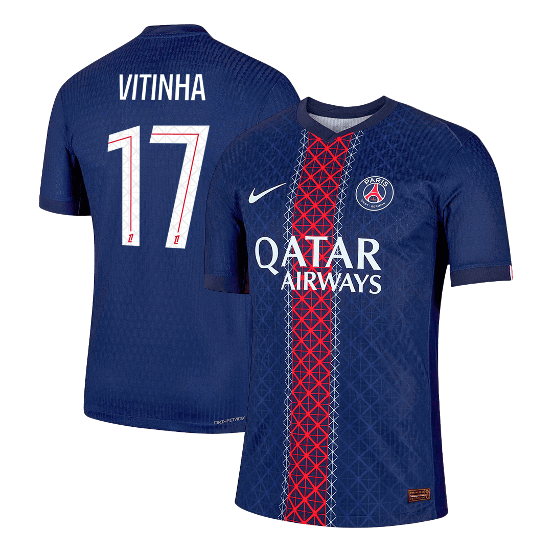 Authentic VITINHA #17 PSG Home Soccer Jersey 2025/26 - Soccerdeal
