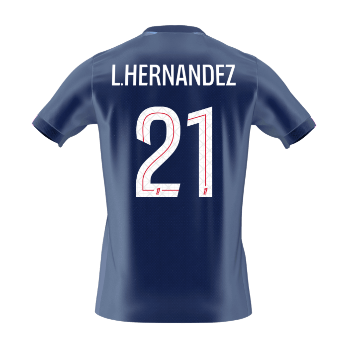 L.HERNANDEZ #21 PSG Home Soccer Jersey 2025/26 - Soccerdeal