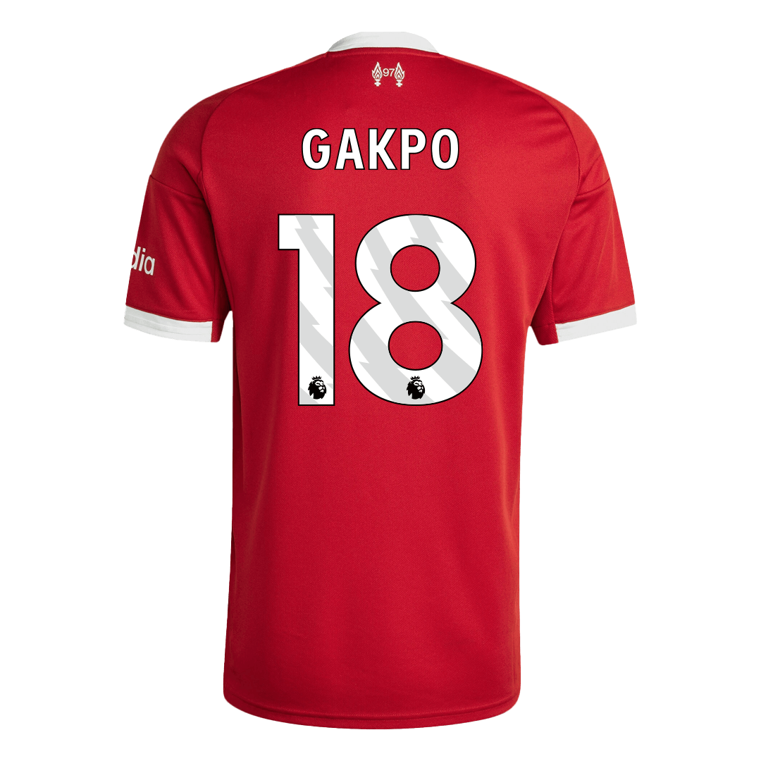 GAKPO #18 Liverpool Home Soccer Jersey 2025/26 - Soccerdeal