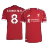 Authentic SZOBOSZLAI #8 Liverpool Home Soccer Jersey 2025/26 - Soccerdeal