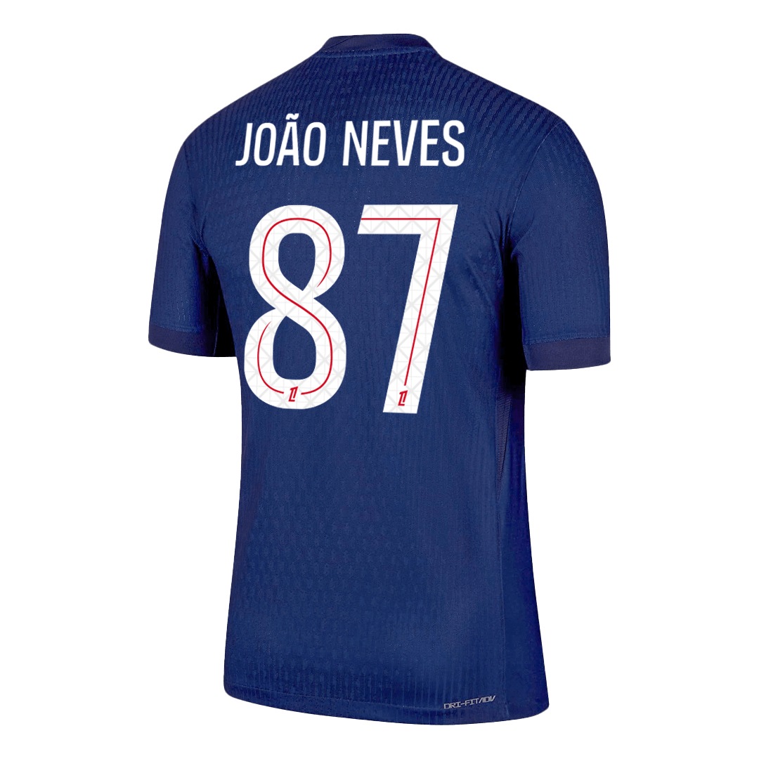 Authentic JOÃO NEVES #87 PSG Home Soccer Jersey 2025/26 - Soccerdeal