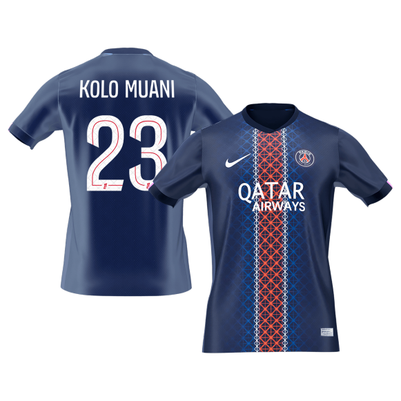 KOLO MUANI #23 PSG Home Soccer Jersey 2025/26 - Soccerdeal