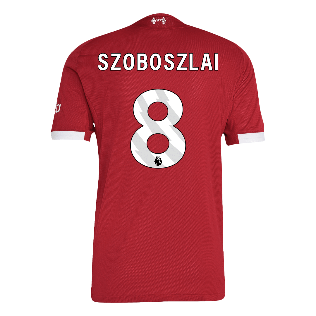 SZOBOSZLAI #8 Liverpool Home Soccer Jersey 2025/26 Player Version - Soccerdeal
