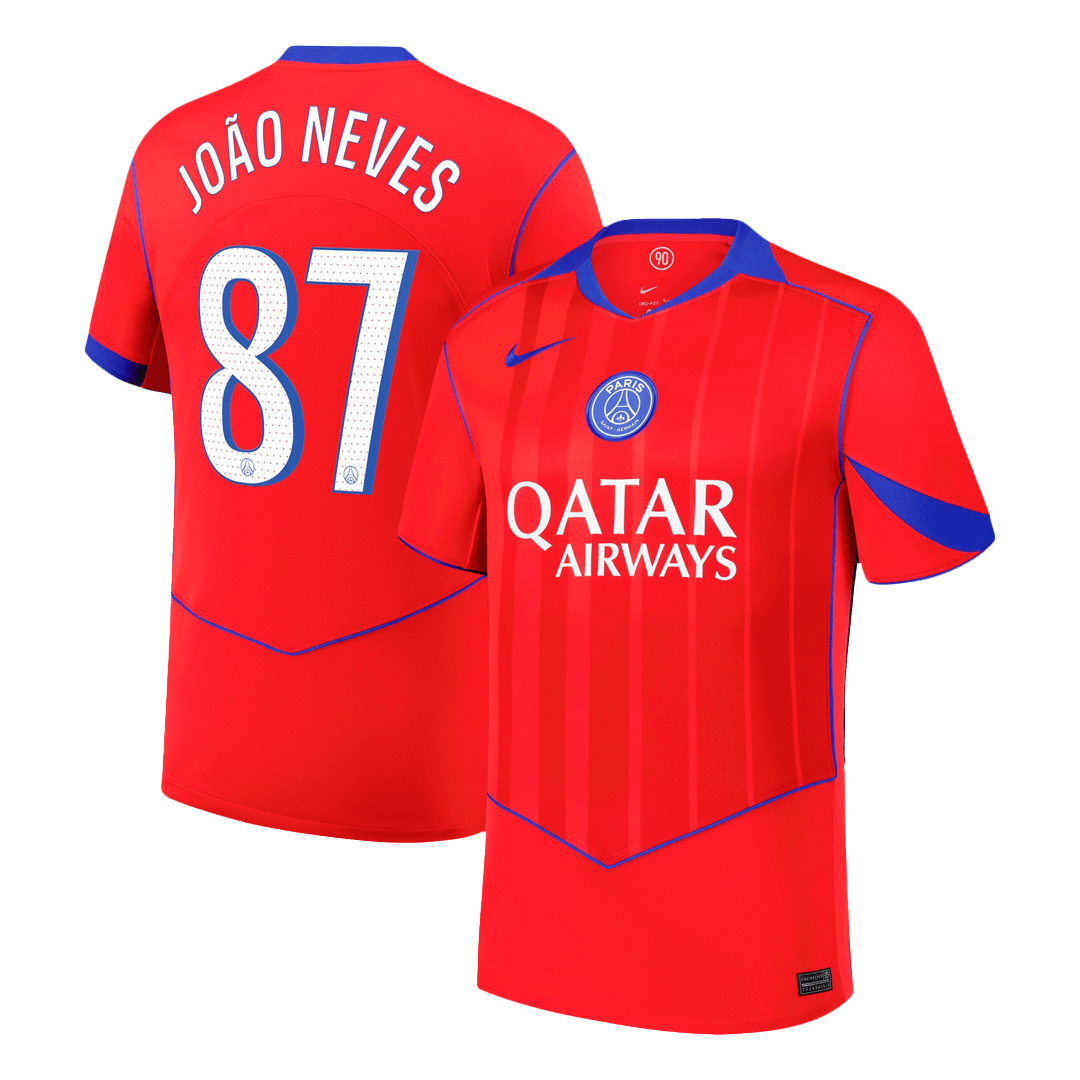 JOÃO NEVES #87 PSG Third Away Soccer Jersey 2025/26 - Soccerdeal