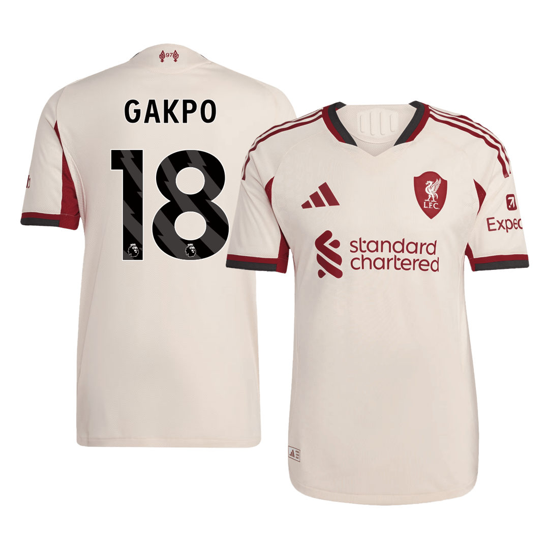 GAKPO #18 Liverpool Away Soccer Jersey 2025/26 Player Version - Soccerdeal