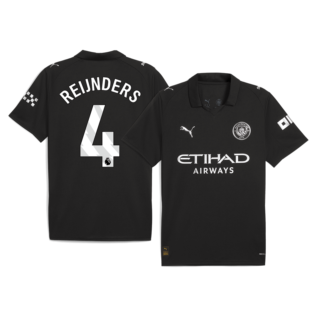 REIJNDERS #4 Manchester City Away Soccer Jersey 2025/26 - Soccerdeal