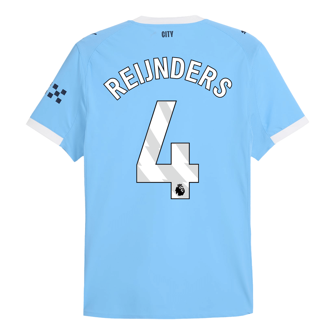 REIJNDERS #4 Manchester City Home Soccer Jersey 2025/26 Player Version - Soccerdeal