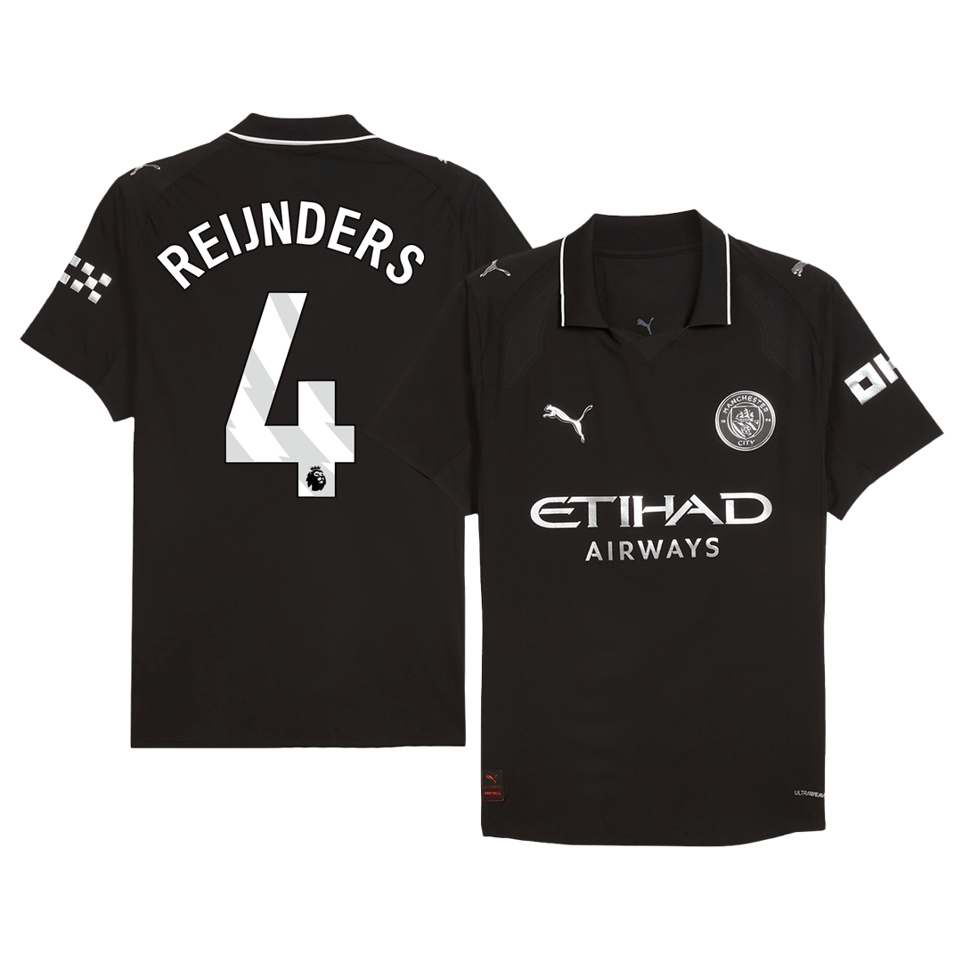 REIJNDERS #4 Manchester City Away Soccer Jersey 2025/26 Player Version - Soccerdeal