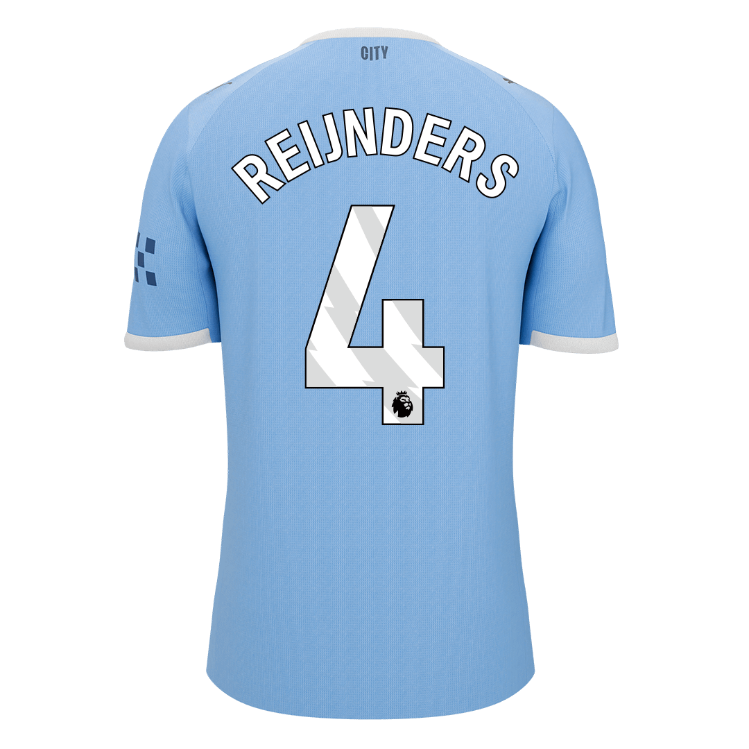 REIJNDERS #4 Manchester City Home Soccer Jersey 2025/26 - Soccerdeal