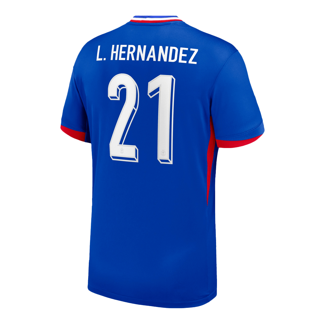 L.Hernandez #21 France Home Soccer Jersey - Soccerdeal