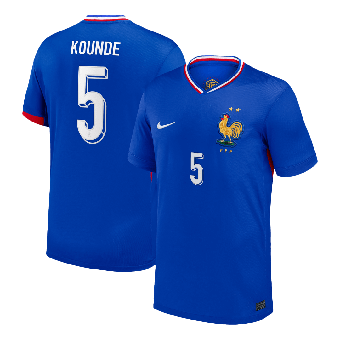 KOUNDE #5 France Home Soccer Jersey - Soccerdeal