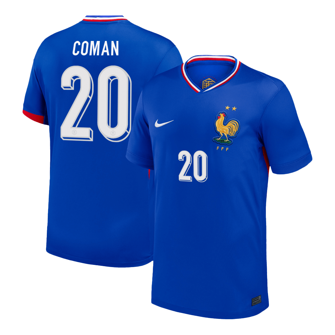 COMAN #20 France Home Soccer Jersey - Soccerdeal