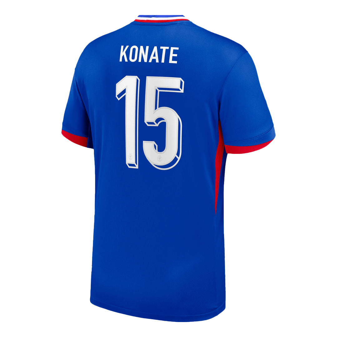 KONATE #15 France Home Soccer Jersey - Soccerdeal