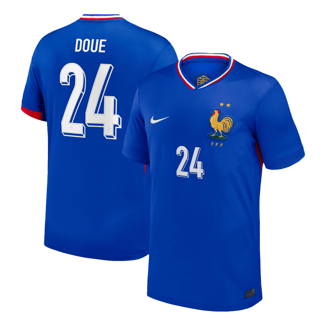 DOUE #24 France Home Soccer Jersey - Soccerdeal
