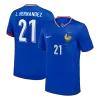 L.Hernandez #21 France Home Soccer Jersey 2024 - Soccerdeal