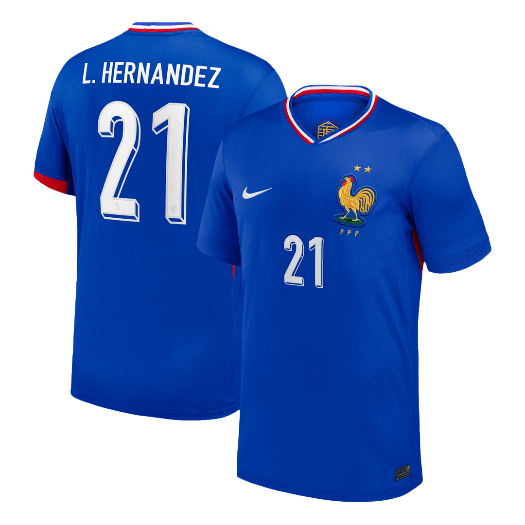L.Hernandez #21 France Home Soccer Jersey - Soccerdeal