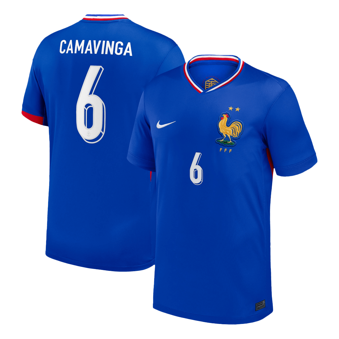 CAMAVINGA #6 France Home Soccer Jersey - Soccerdeal