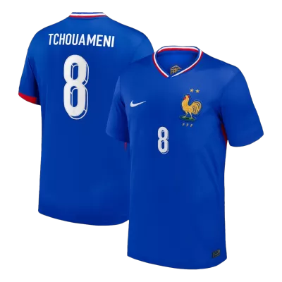 TCHOUAMENI #8 France Home Soccer Jersey 2024 - Soccerdeal
