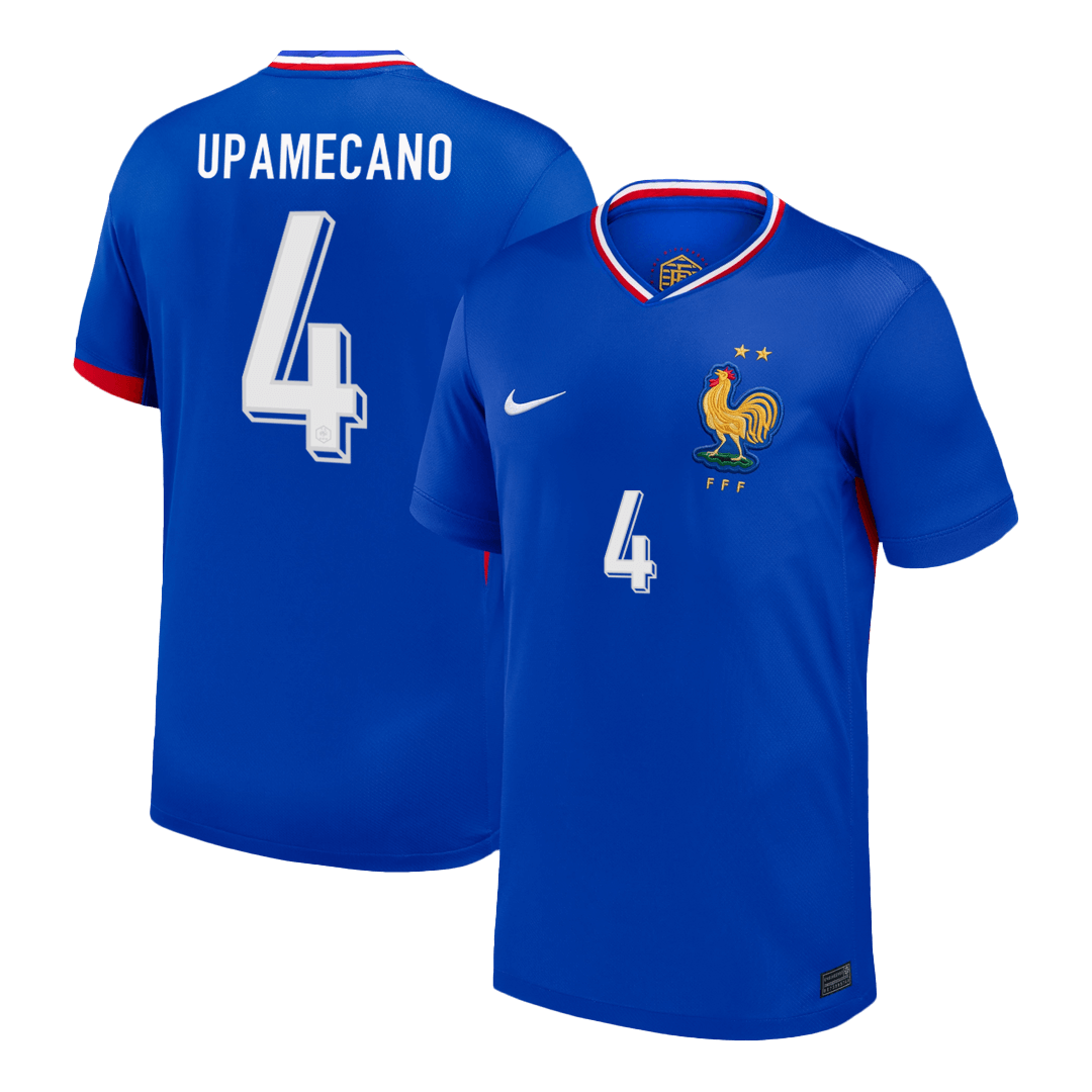 UPAMECANO #4 France Home Soccer Jersey - Soccerdeal