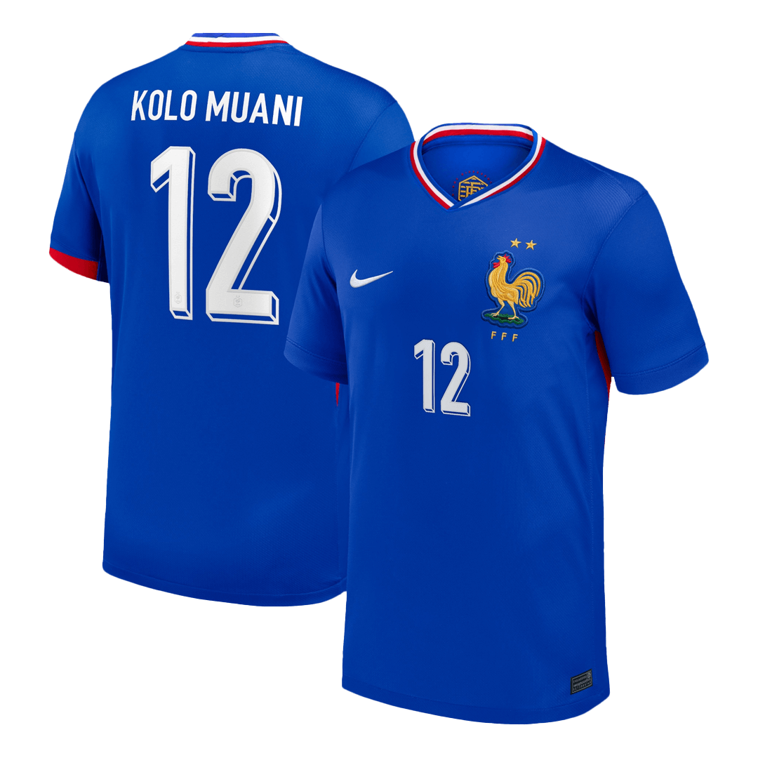 KOLO MUANI #12 France Home Soccer Jersey - Soccerdeal