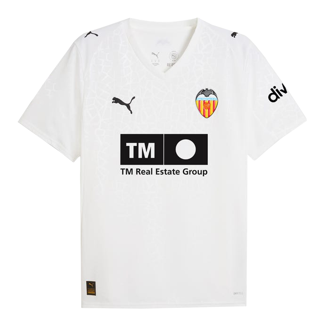Valencia Home Soccer Jersey 2025/26 - Soccerdeal