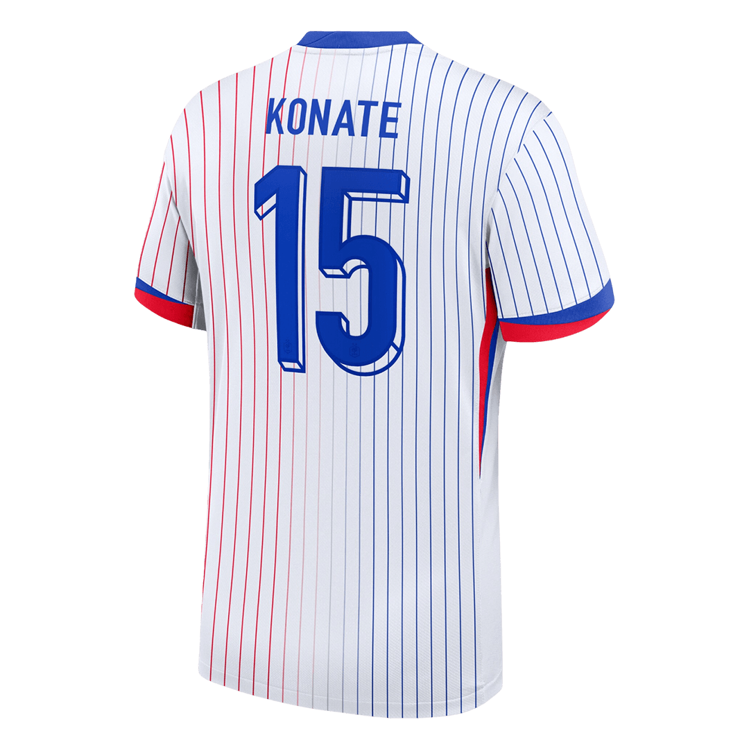 KONATE #15 France Away Soccer Jersey - Soccerdeal