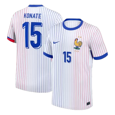 KONATE #15 France Away Soccer Jersey 2024 - Soccerdeal