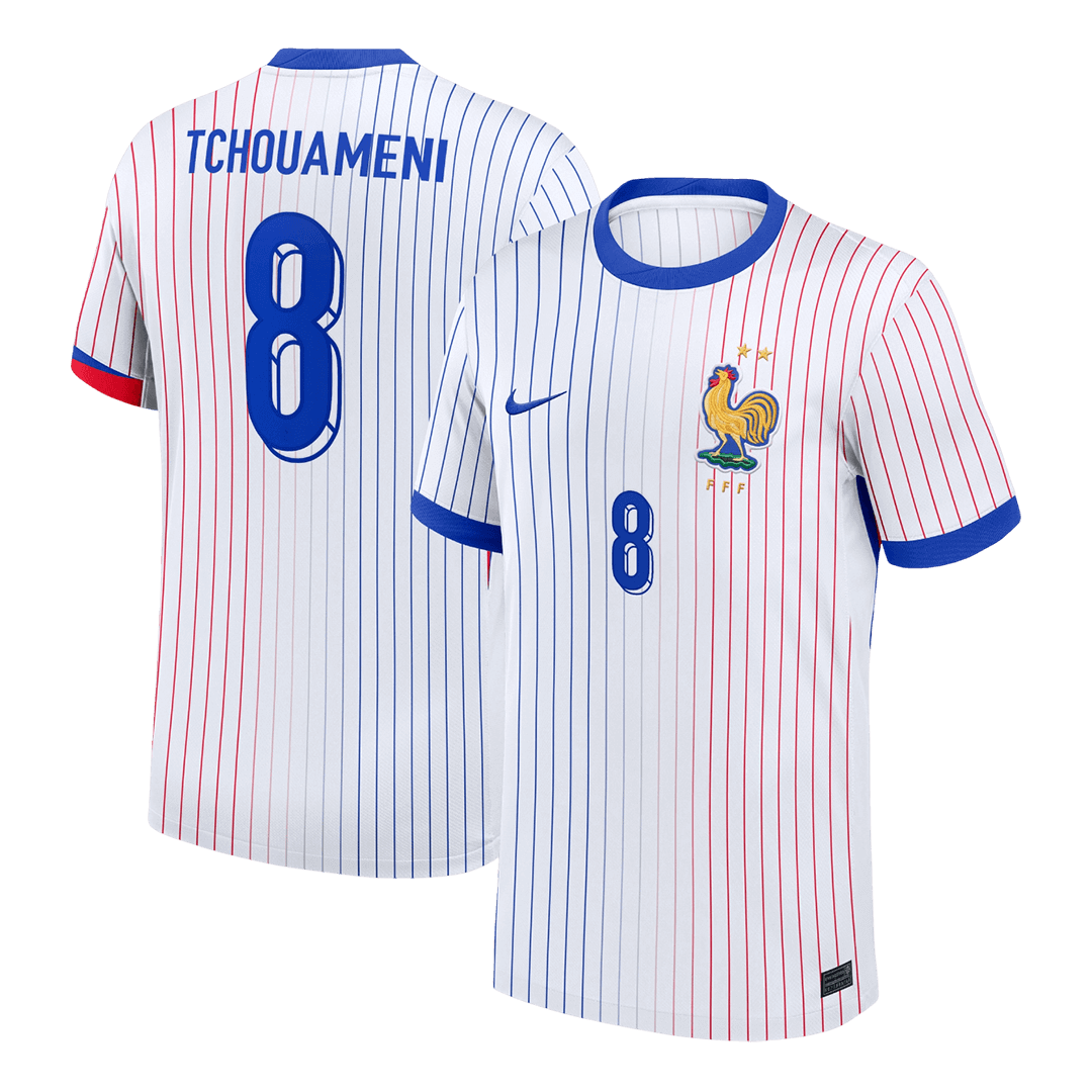 TCHOUAMENI #8 France Away Soccer Jersey - Soccerdeal