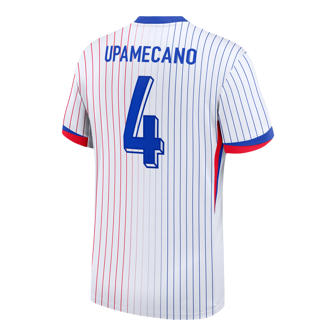 UPAMECANO #4 France Away Soccer Jersey - Soccerdeal