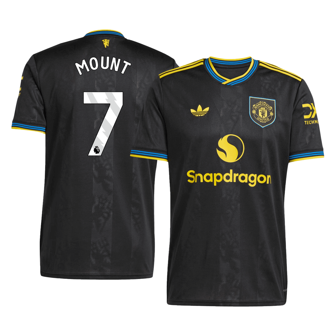 MOUNT #7 Manchester United Third Away Soccer Jersey 2025/26 - Soccerdeal