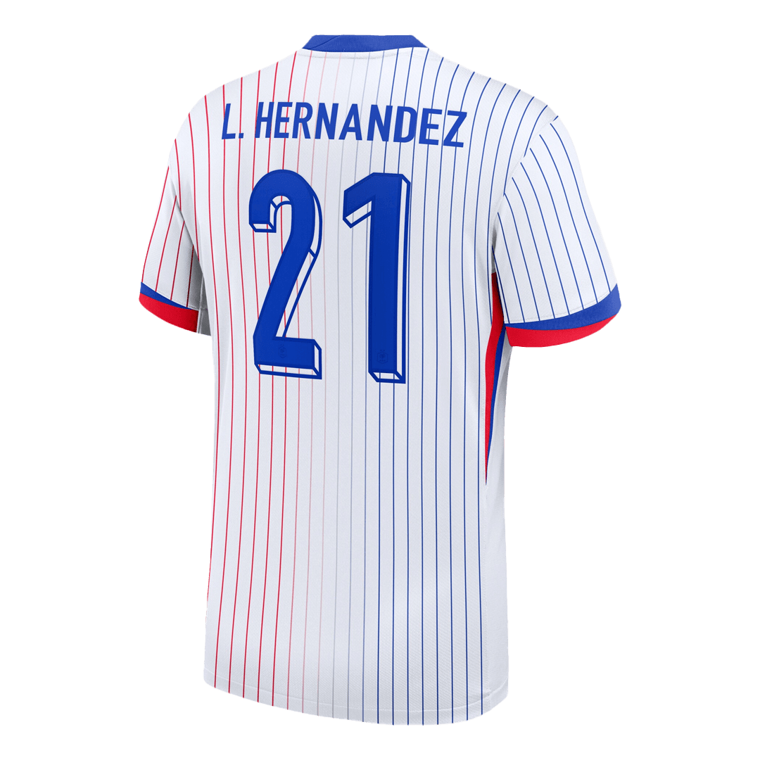 L.HERNANDEZ #21 France Away Soccer Jersey - Soccerdeal