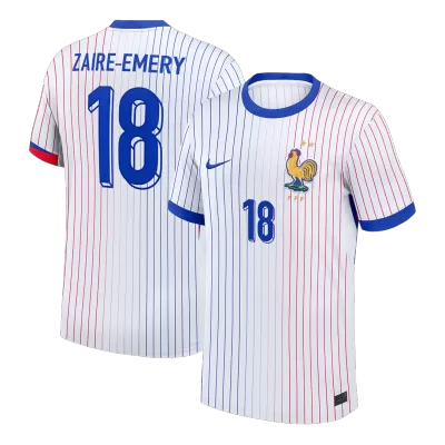 ZAIRE-EMERY #18 France Away Soccer Jersey 2024 - Soccerdeal