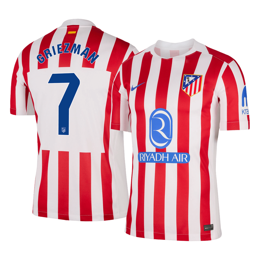 GRIEZMANN #7 Atletico Madrid Home Soccer Jersey 2025/26 - Soccerdeal